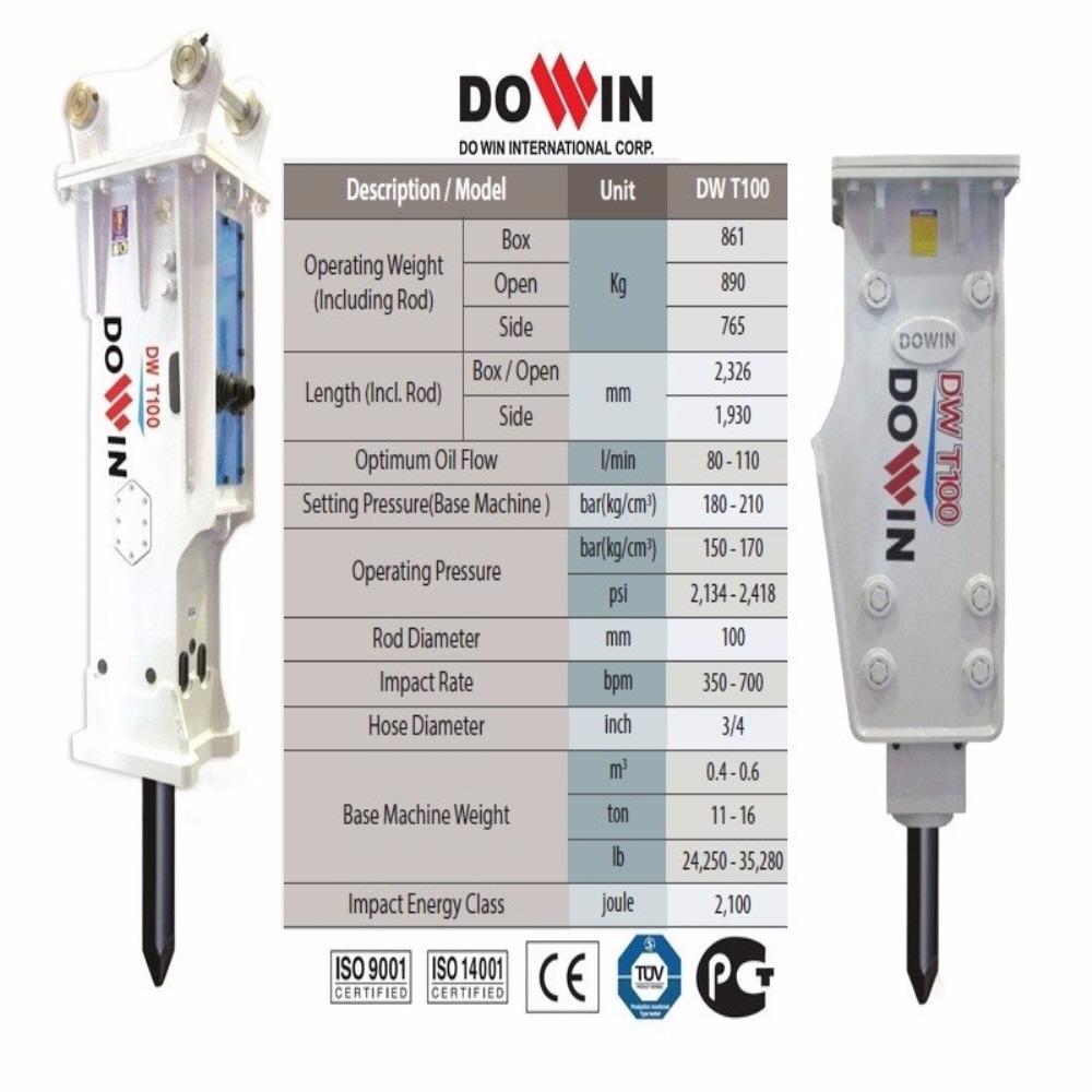 Korean Hydraulic Breaker DW T100