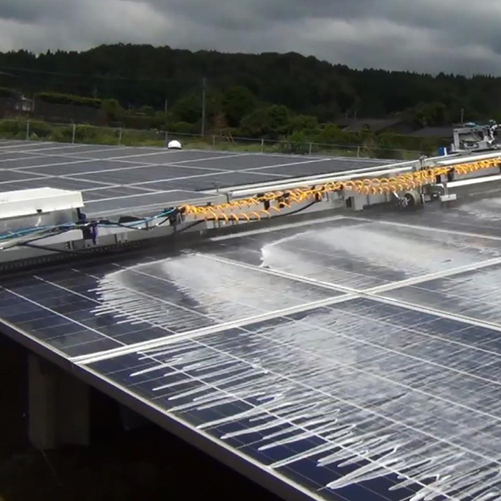 Automated Solar Panel Cleaning System