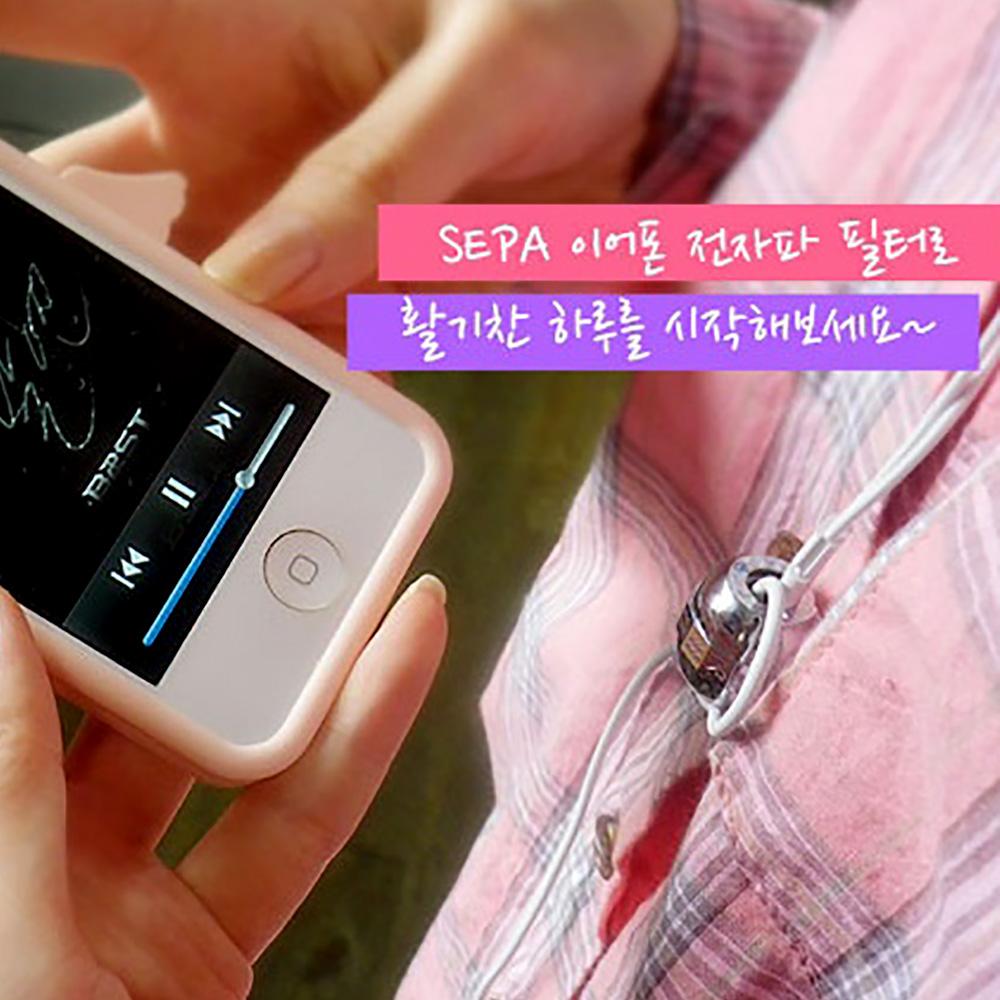 Electromagnetic wave filter for earphone