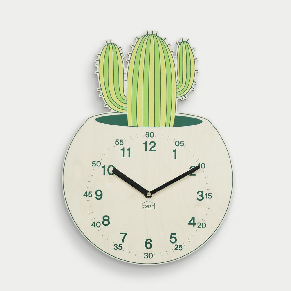 Mytillo Cactus non-ticking Silent Wall Clock