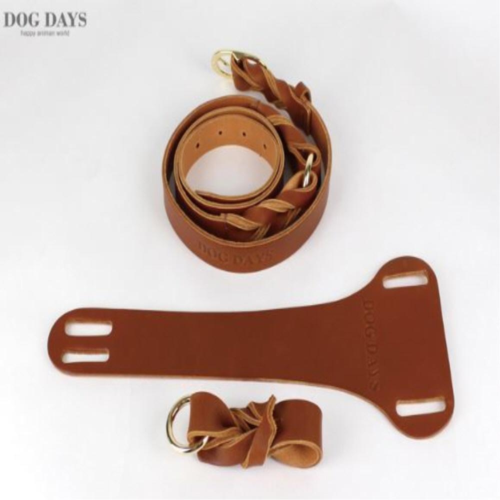 Twist leather harness T type(Big dog)
