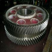 WORM GEAR  used when two axes are perpendicular to each other usually used in machine tools