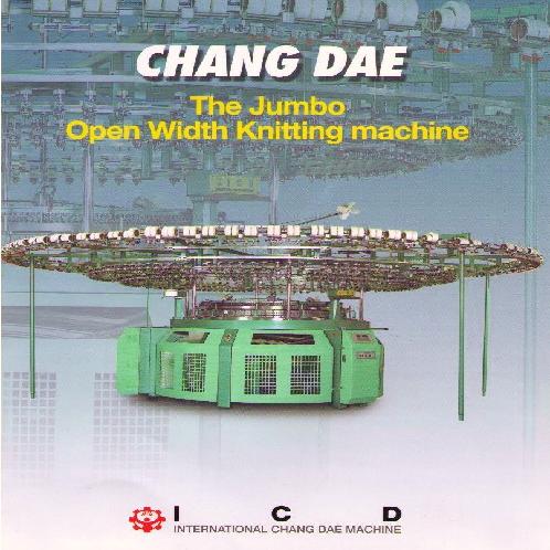 THE JUMBO OPEN WIDTH KNITTING MACHINE