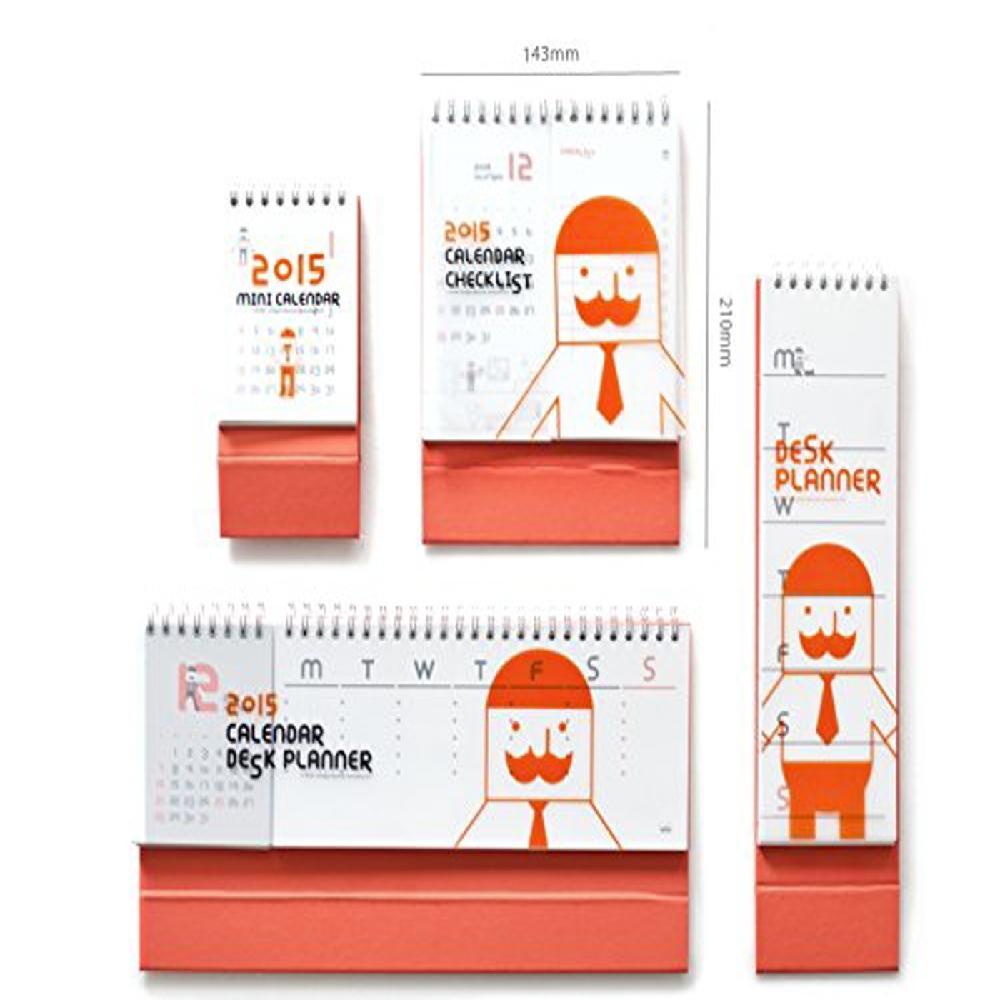 JSTORY 2015 CALENDAR CHECKLIST, Korean calendar, Cute calendar