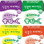 [KOREA EUNDAN] SOLAR-C Chewable Vitamin C Tablet 100 Count - 6 Fruit Flavors (6 Set) 