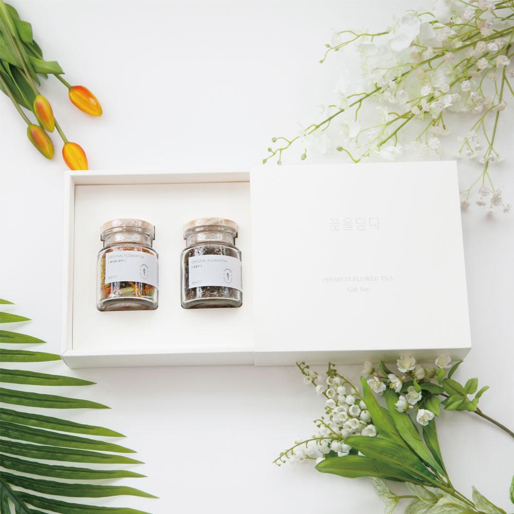 Simple and high-end design Original Flowertea(2pc) Gift Set (made in Korea)