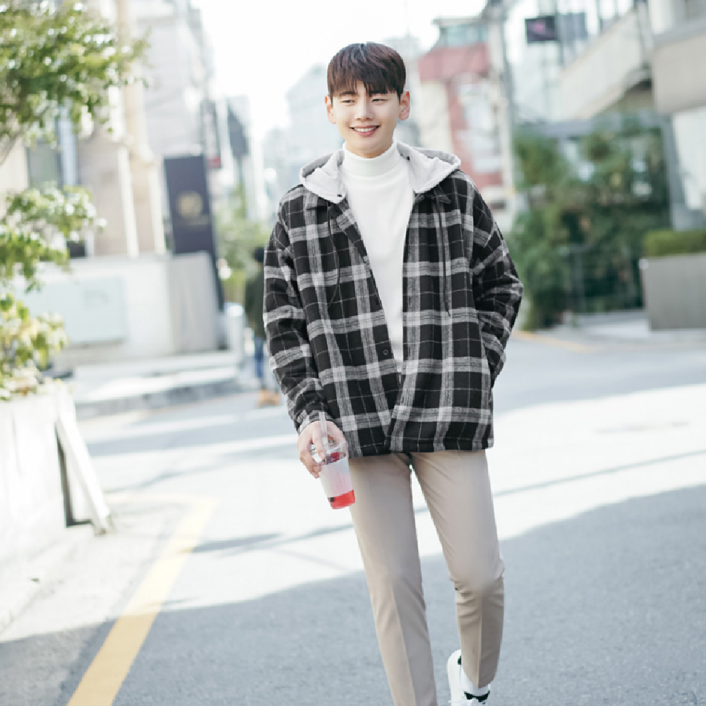 JOGUNSHOP’s Flannel Hood Shirt Jacket