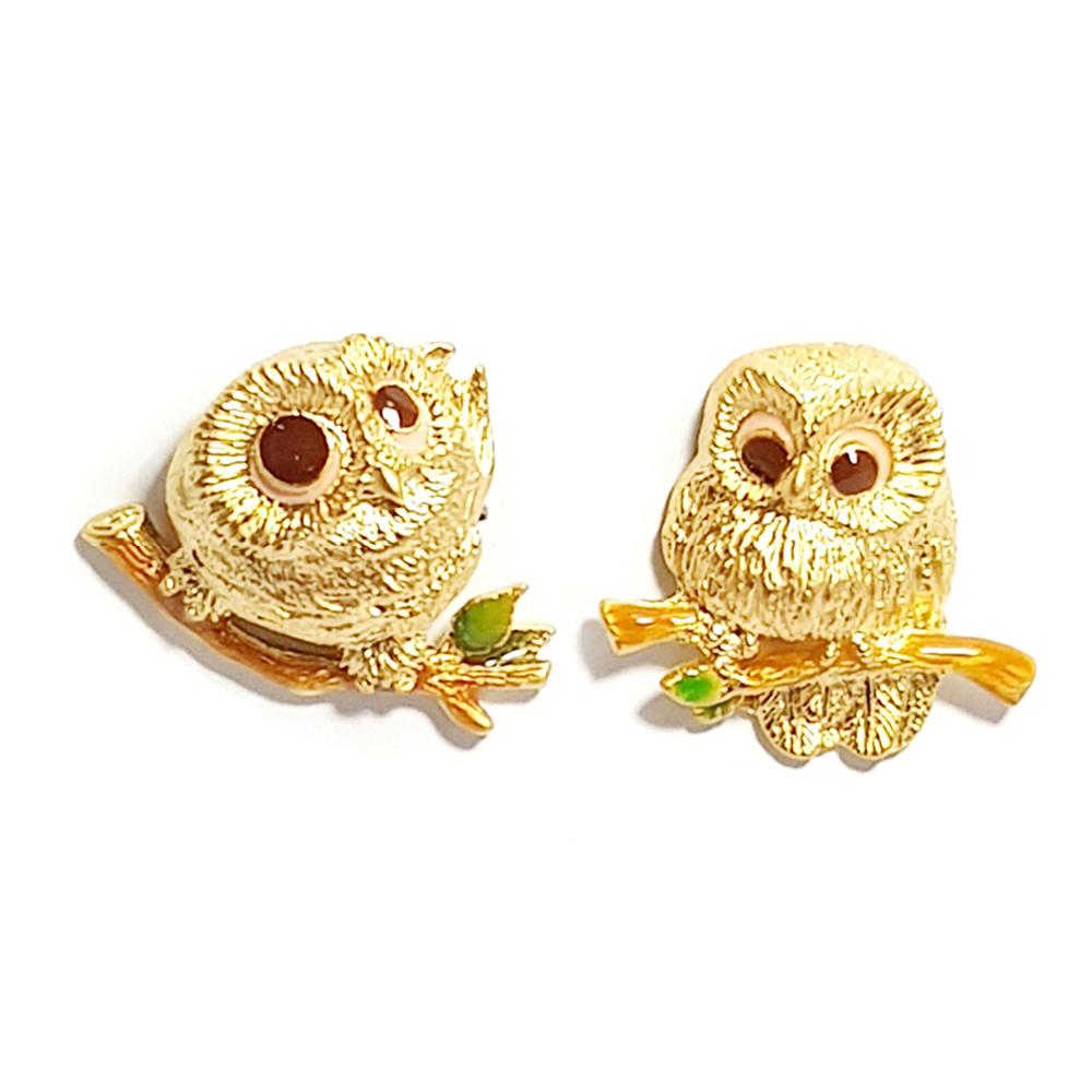 [Humming*J] Owl Harmony Earrings