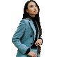 full image SUIT HEEL CORDUROY DOUBLE SUIT - SKY BLUE