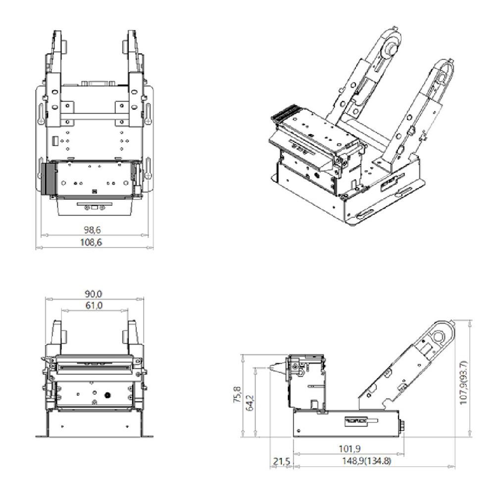 Kiosk printer moudle