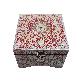 full image Nacre Inlay Mother of Pearl Storage Chest Wooden Box Crane with Pin Tree Design Jewelry Mirror Box