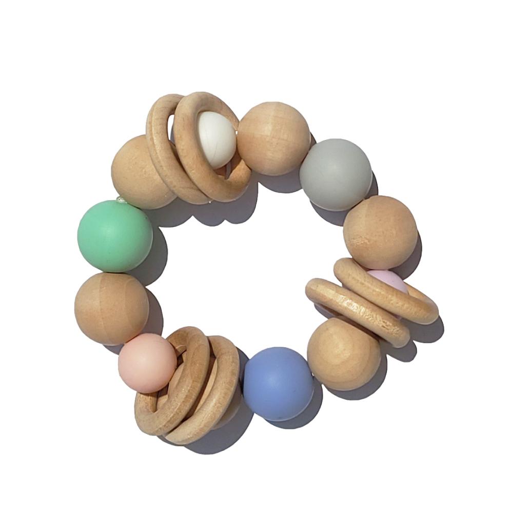 Korean Wood Teething Ring Company, HINOKI WOODEN RATTLE TOY