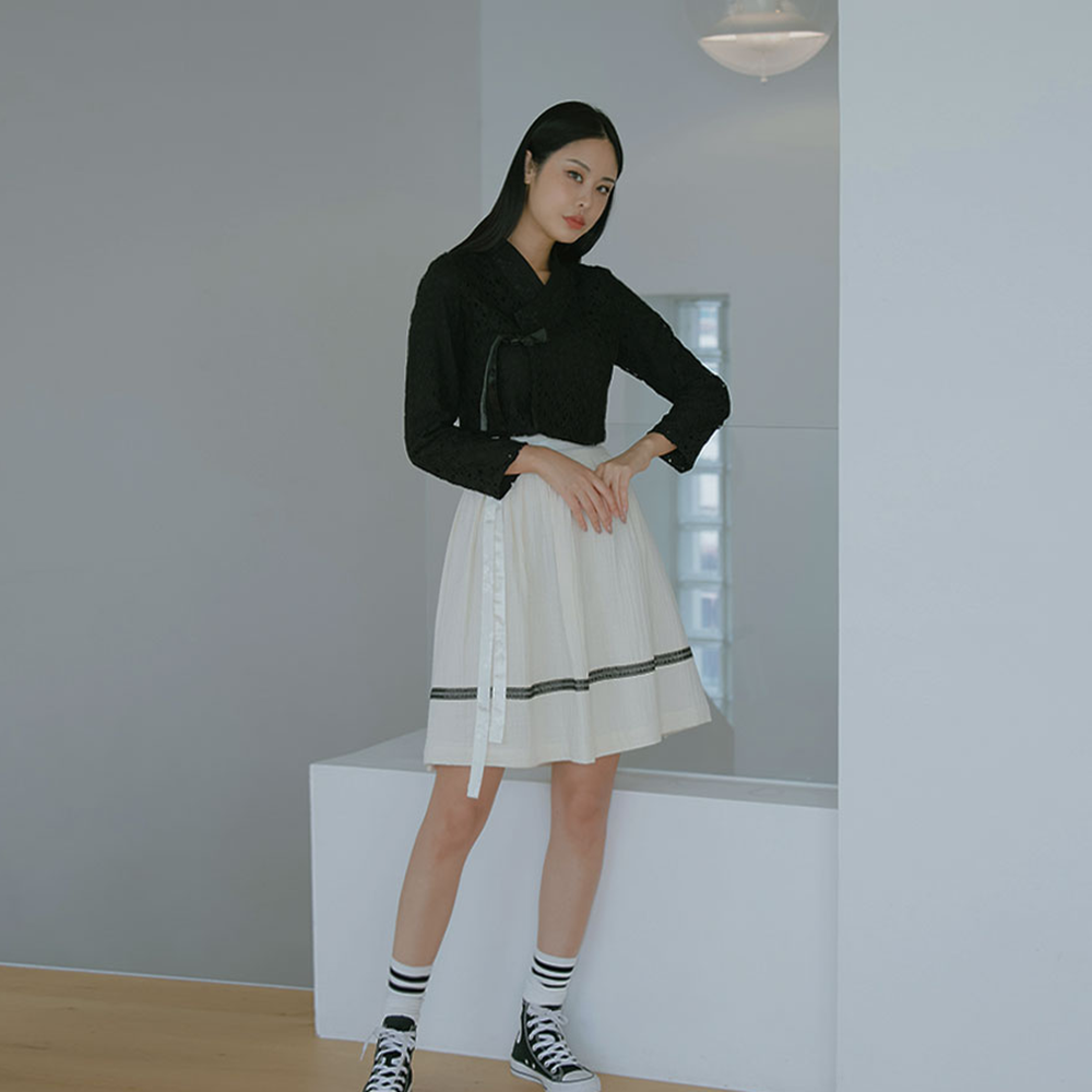 Korean traditional skirt (white)