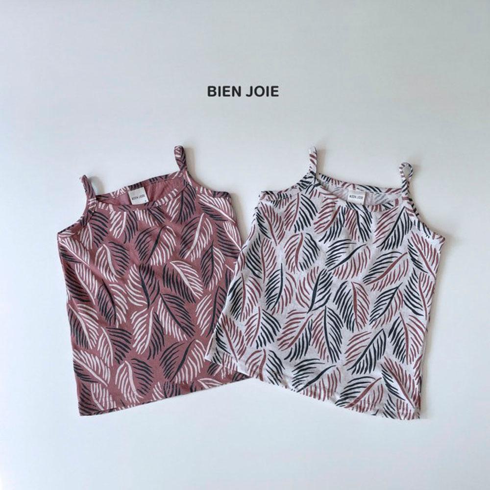 Leaf pattern sleeveless shirt, Children's clothes, cotton