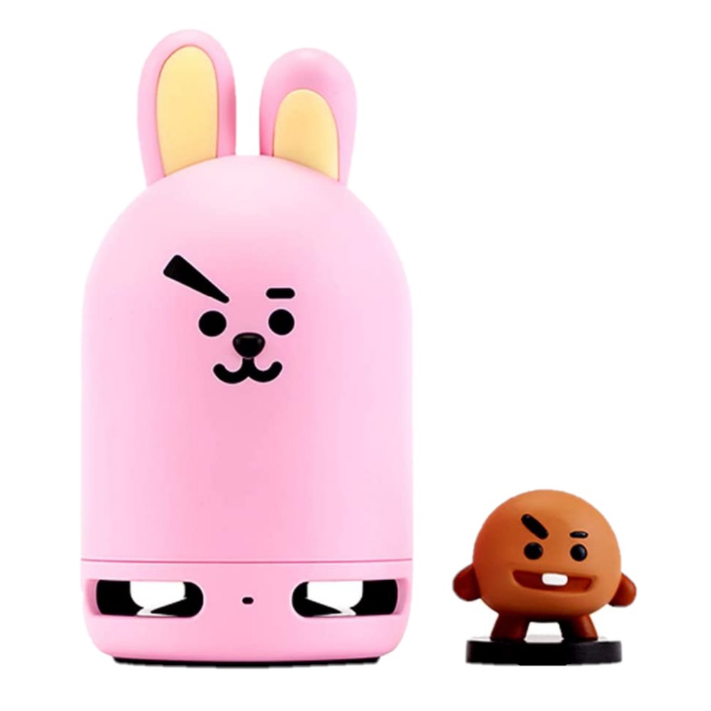 BT21 Official BTS Friends Duo Bluetooth Stereo Speaker & Figure Set (Speaker Cooky + Figure SHOOKY)