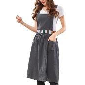 waist colored apron  charcoal