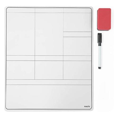 NEATS Reminder Magnetic Dry Erase Whiteboard for Refrigerator A Type-Round Border