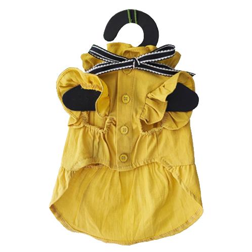 Tint Frill blouses (Yellow / XL size)