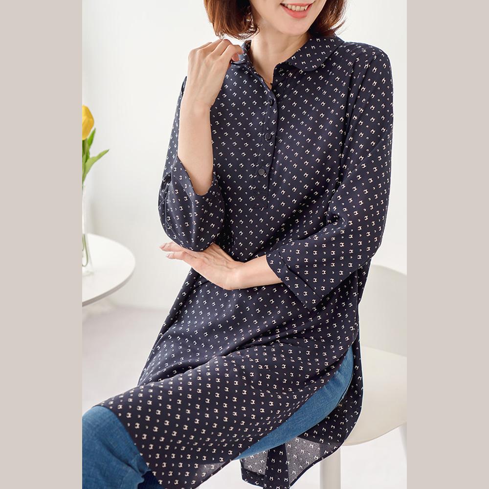 Madam Grace Amor Slit Long Blouse