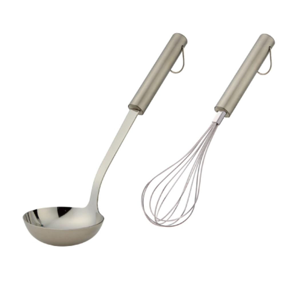 Cruzine Sting Cooking Tool 2p Set ( Ladle + Whisk Set)