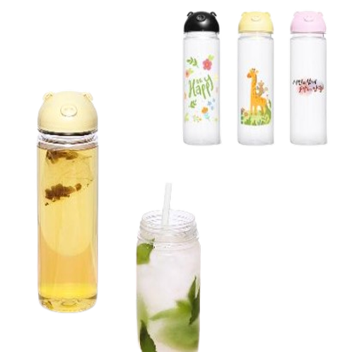 New Bio Ecozen Cute Piggy Lid Water Bottle made in Korea -500ml
