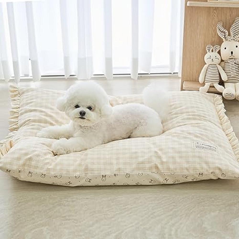 MOONGMING Pet Cushion for Summer/All Seasons, Safe Material, Comfortable Cushion for Dogs Puppies Ca
