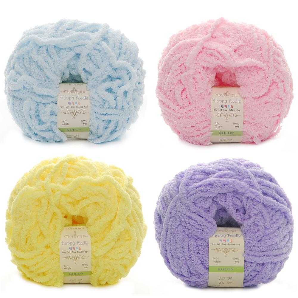 [Misoknit] Happy Poodle, Soft and Luxurious Knitting Yarn Set, Various Color, Easy Care Knit Yarn