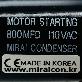 detail image1 800MFD 110 Volt VAC Round Motor Motor Start Capacitor AC Motor 50/60 Hz by The Mirai Condenser