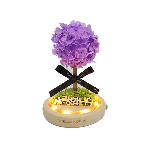 LED purple glass dome mood light attractive color