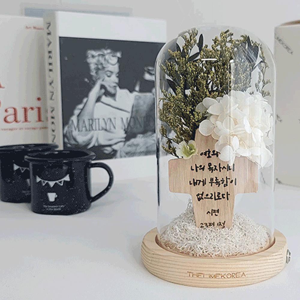 LED horse imprinted cross flower mood lamp interlayer accessories