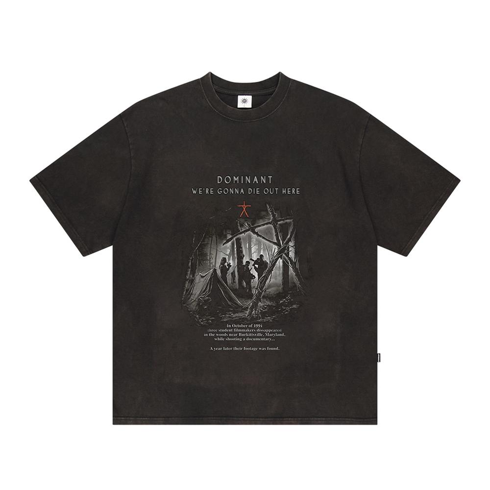 VINTAGE WASHING BLAIR T-shirts BLACK