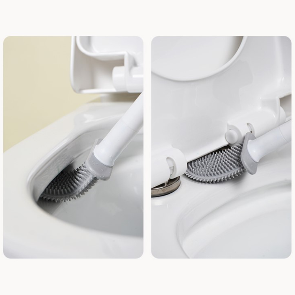 Lily Light Cheap Silicone Bathroom Brush Toilet Cleaner With Holder