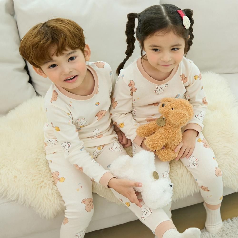 kids wear 30S 3/4 length modal <Puppy Hi>
