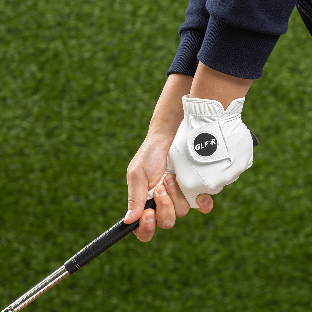 GLFR Premium Synthetic Leather Golf Glove – Superior Durability & Grip, White