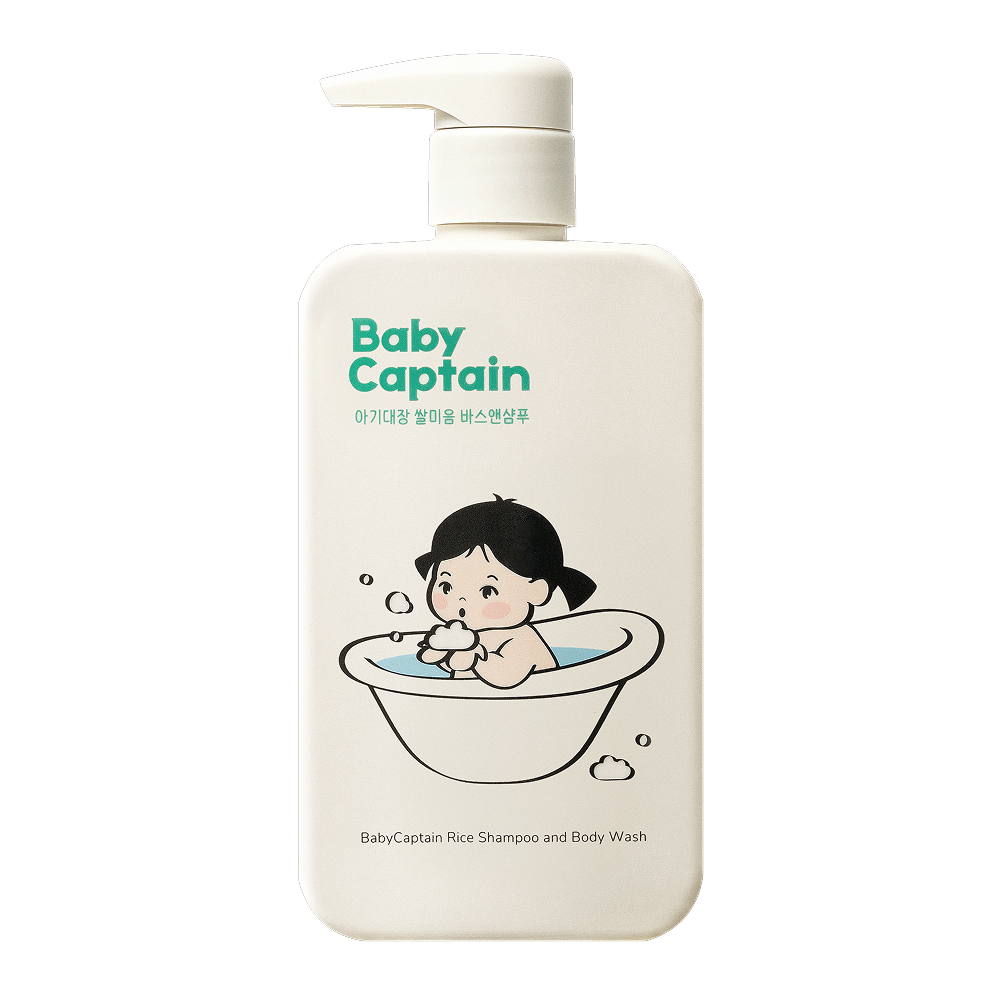 BabyCaptain Vegan Rice Shampoo and Body Wash 400ml